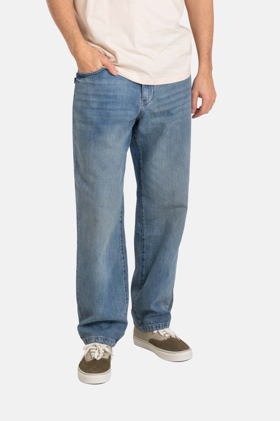 Solid Jeans Pants vintage mid blue