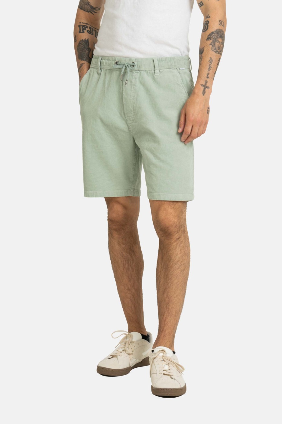 Reflex Easy Shorts baby cord aqua grey