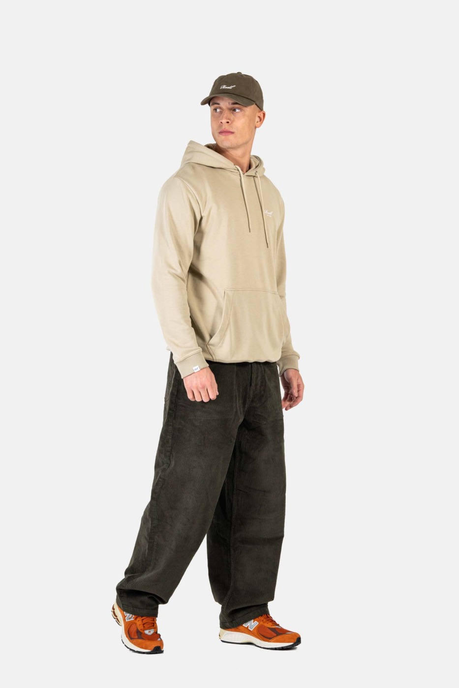 Baggy Cord Pants dark green cord