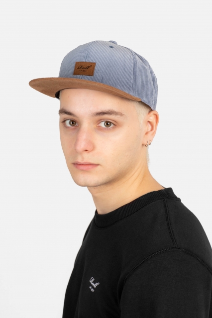 Suede Cap grey blue baby cord