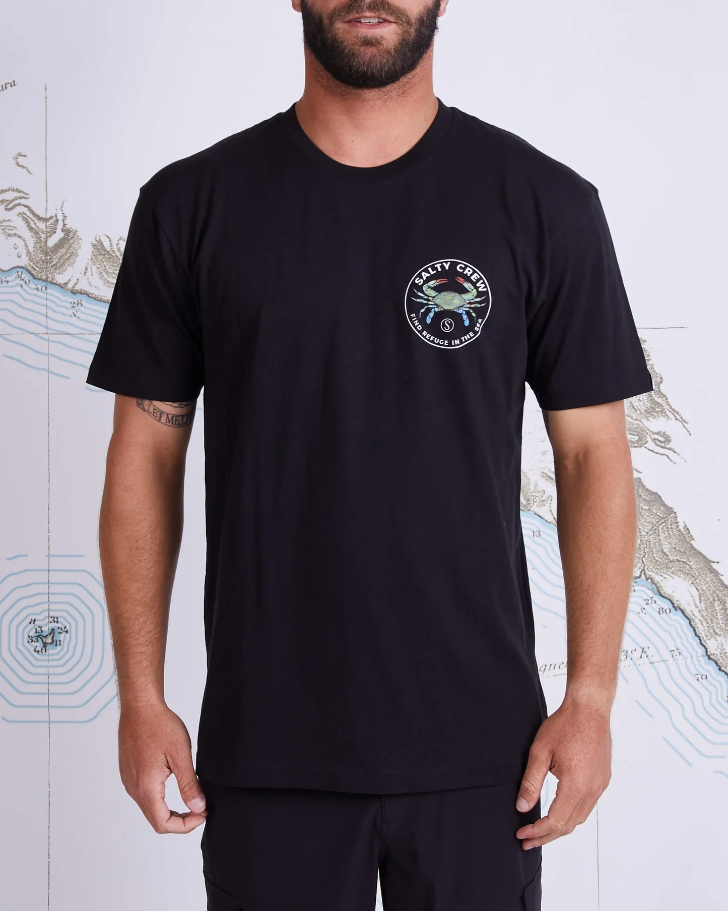 Salty Crew Blue Crabber T-Shirt blk