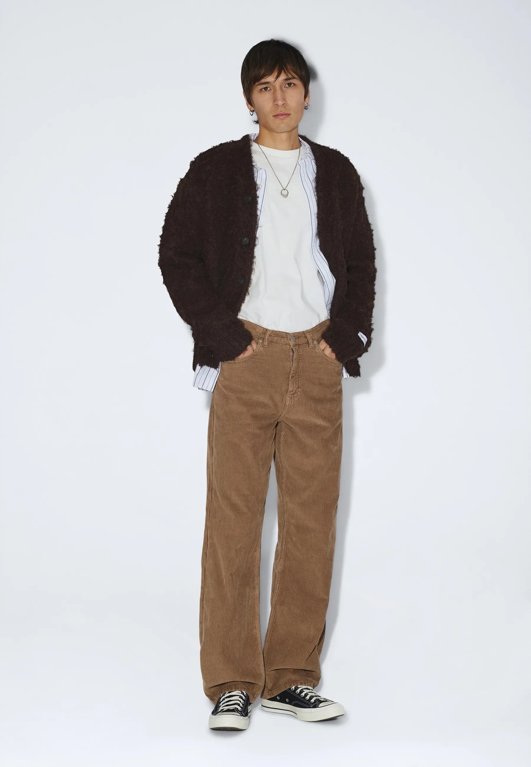 Omar Relaxed Cord Pants wash khaki cord