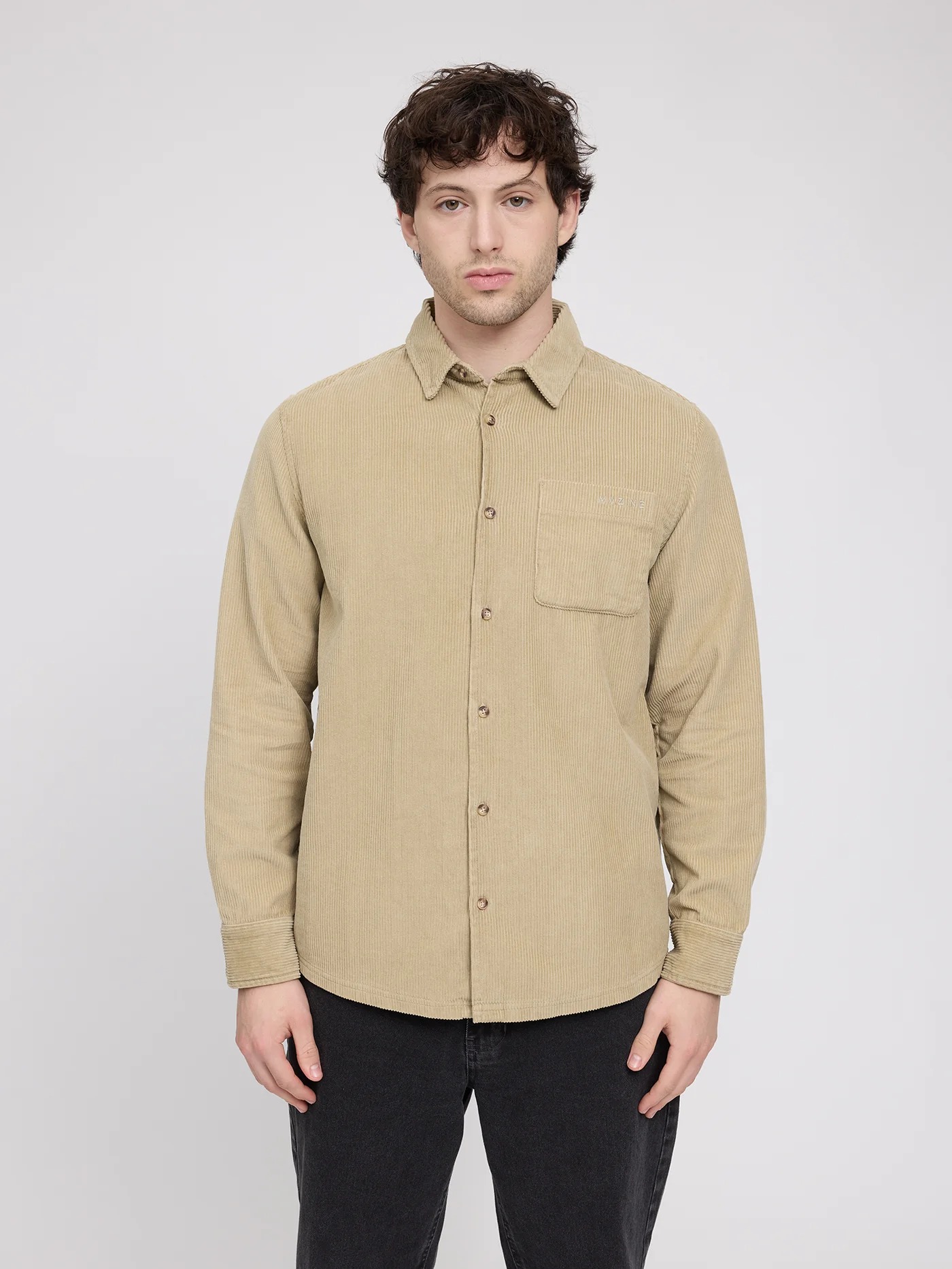 Pocket Corduroy LS Shirt light khaki