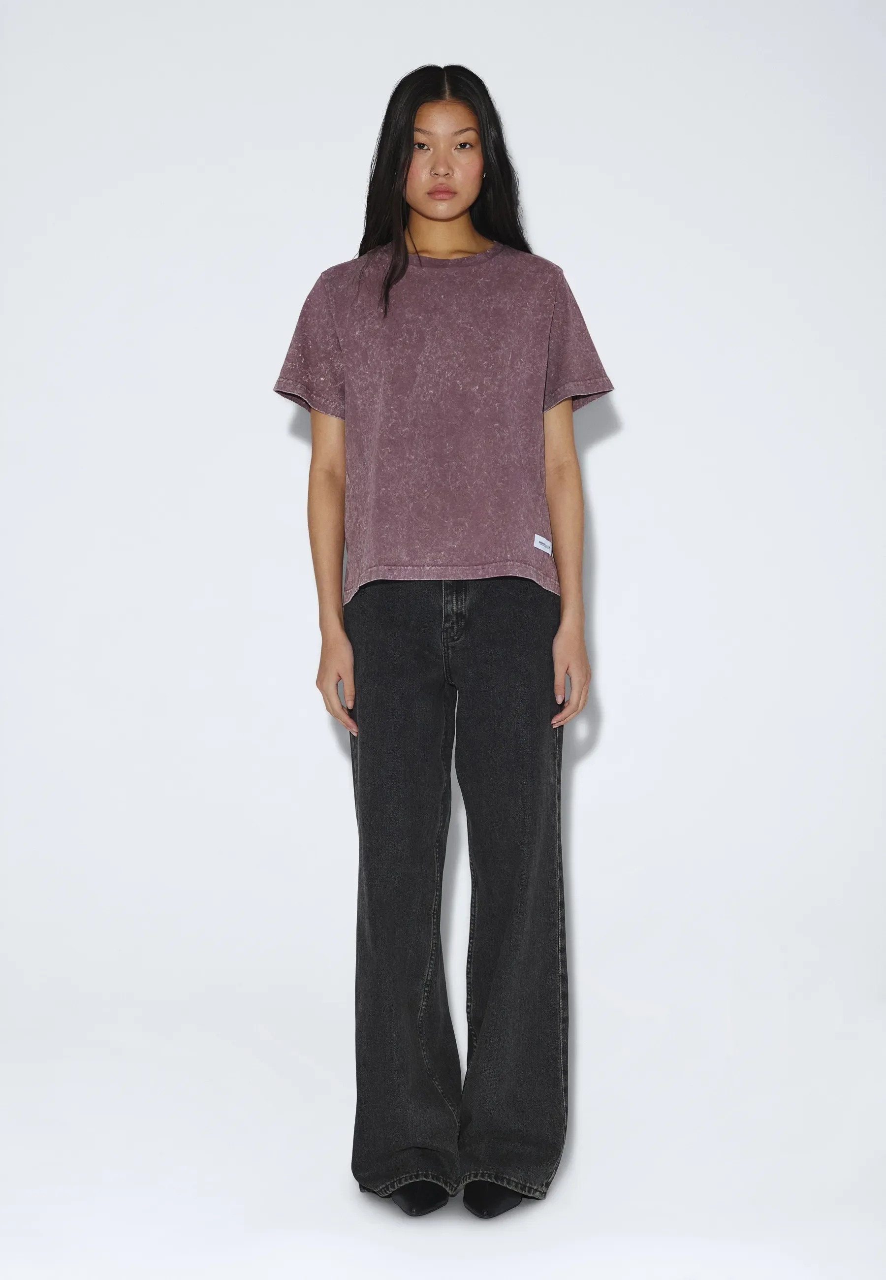 Talia Seam T-Shirt aubergine tye dye