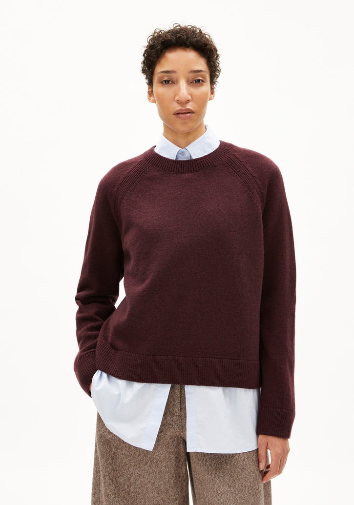 Liliriaa Reglana Strick dark cranberry
