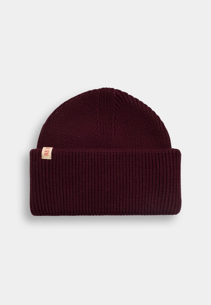 Big Fold Up Beanie burgundy