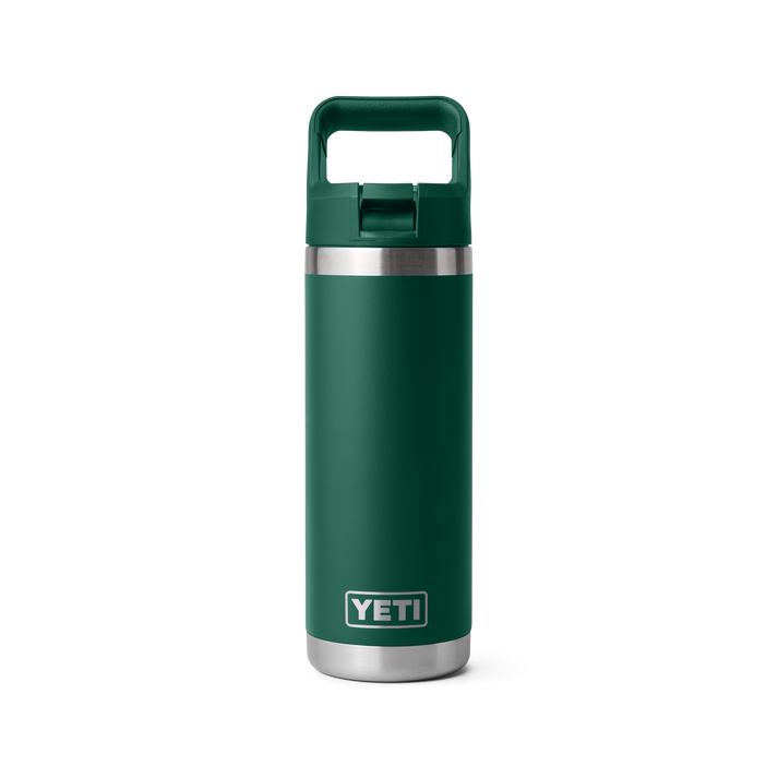 Rambler 18 OZ C Straw Bottle black green