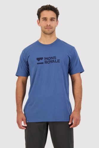 MonsRoyale Icon T-Shirt Brand Look Up dark denim
