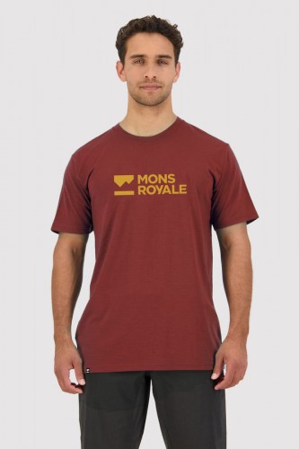 MonsRoyale Icon T-Shirt Brand Look Up dk choco