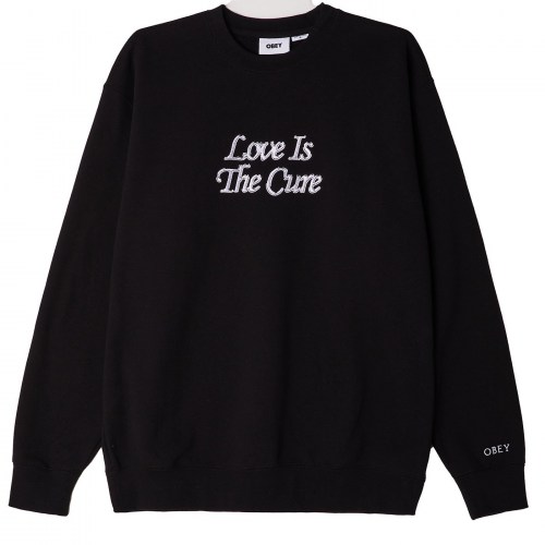 Obey Love Is The Cure Crew black