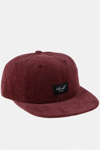 Reell Flat 6 Pannel Cap wine red cord