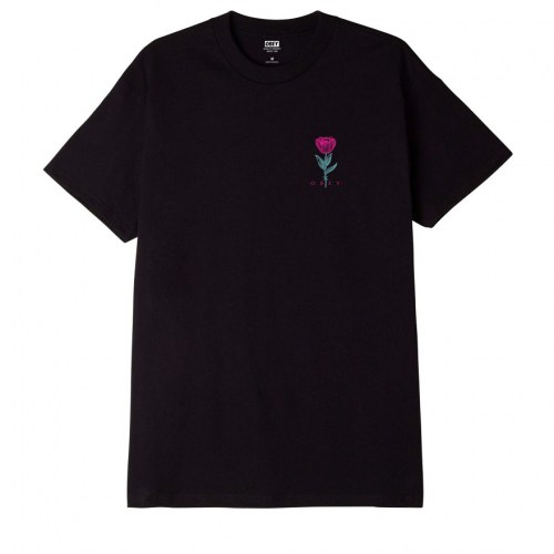 Obey Barbwire Flower T-Shirt black