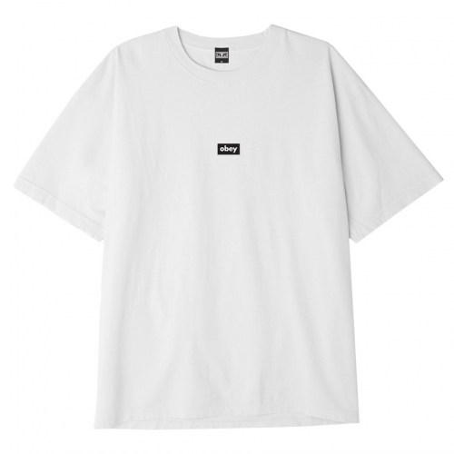 Obey Black Bar T-Shirt white