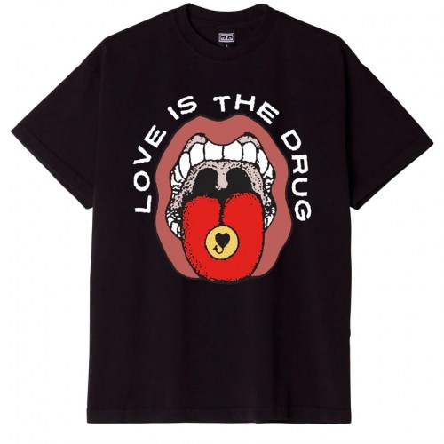 Obey Love is The Drug T-Shirt off black