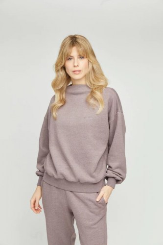 Mazine Mona Sweater plum melange