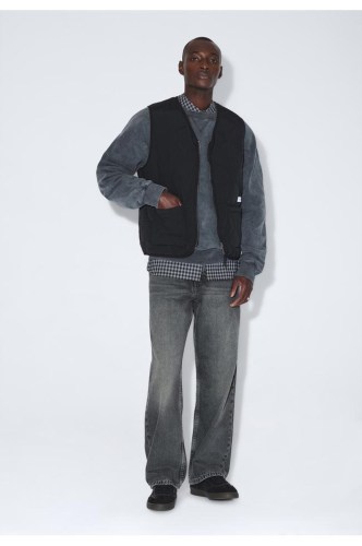 2631129101_DrDenim_TerryQuiltedVest_Black_main_M1_2