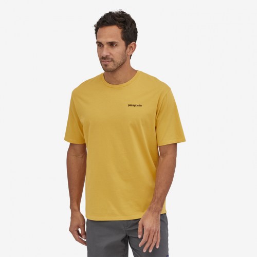 Patagonia P-6 Logo Organic T-Shirt mountain yellow