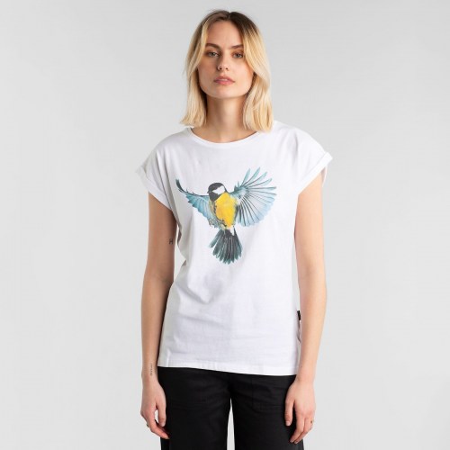 Dedicated Visby Color Bird T-Shirt white