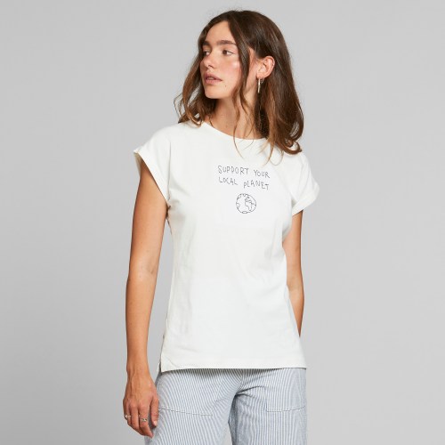 Dedicated Local Planet Visby Tee off white