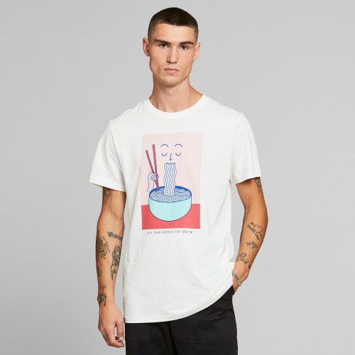 Dedicated Noodle Stockholm Tee off white