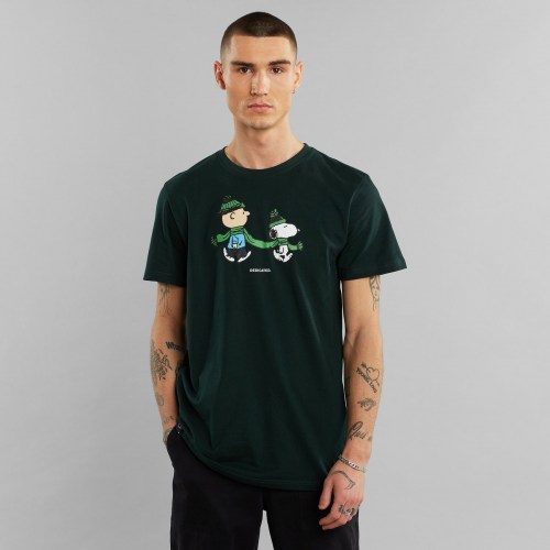 dedicated Double Scarf T-Shirt dark green