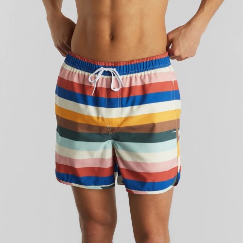 Dedicated Sandhamn Stripes Swim Shorts multi color