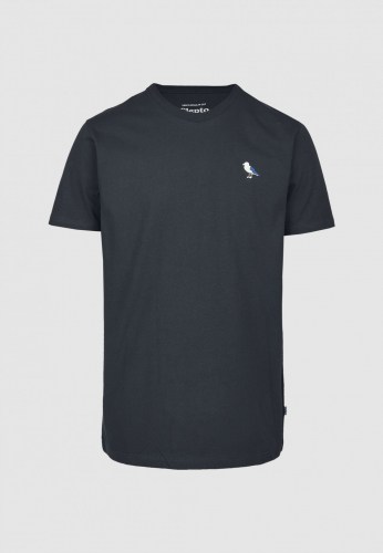 Cleptomanicx Embro Gull T-Shirt blue graphite