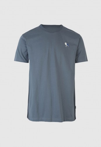 Cleptomanicx Embro Gull T-Shirt blue mirage