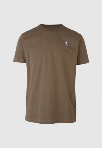 Cleptomanicx Embro Gull T-Shirt deep taupe