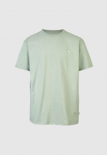 Cleptomanicx Embro Gull Mono T-Shirt ice green