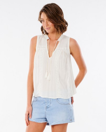 Rip Curl Layla Sleeveless Top white