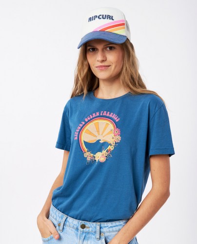 Rip Curl Surf Revival 70S T-Shirt dark teal