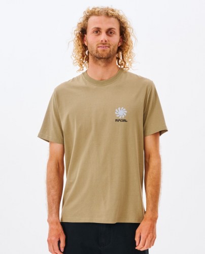 Rip Curl Psych Stack T-Shirt washed moss