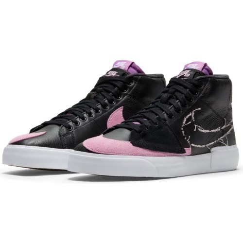 Blazer Mid Edge Shoes black pink