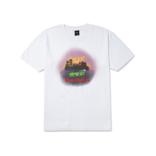 Huf Down By Law T-Shirt white
