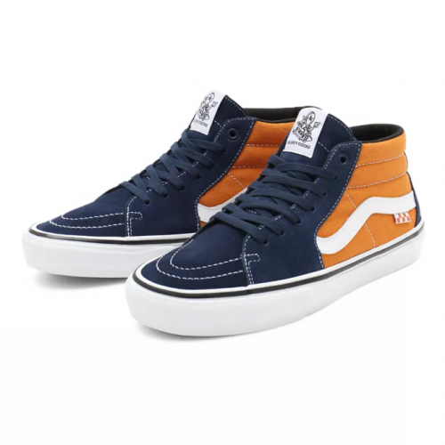 Vans Skate Grosso Mid Shoes navy orange