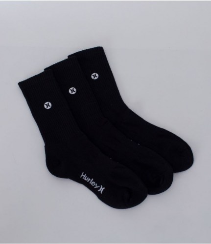 Hurley H2O Dri Crow 3 Pack Socks black