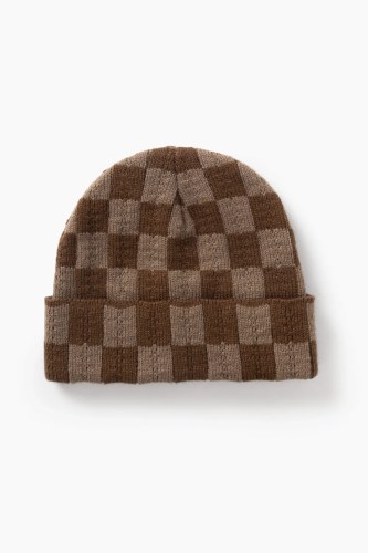 SW380-CheckBeanie-Brown-1