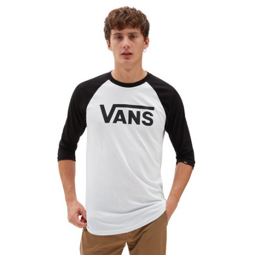 Vans Classic Raglan T - Shirt white black
