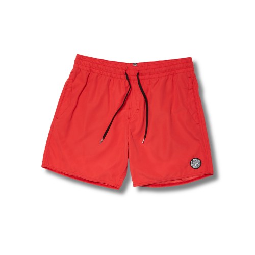 Volcom Lido Solid Trunk 16 Shorts carmine red