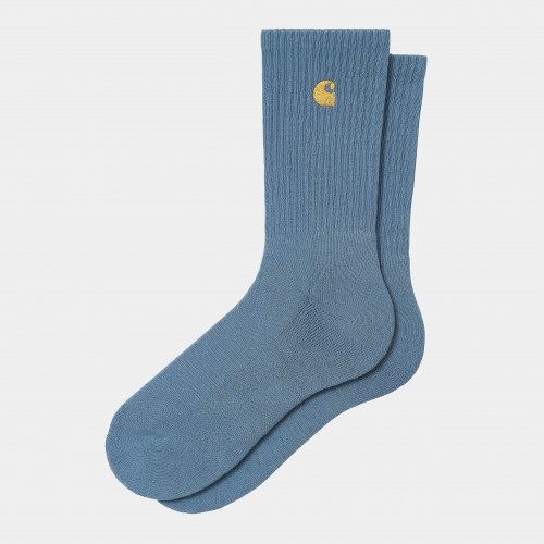 Carhartt WIP Chase Socken icy water gold