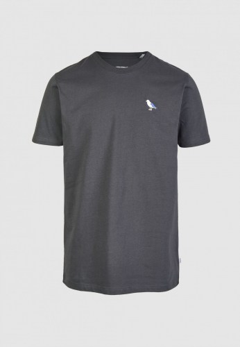 Cleptomanicx Embro Gull T-Shirt blue graphite