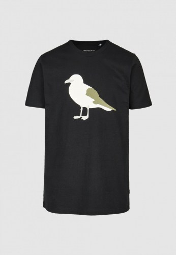 Cleptomanicx Gull T - Shirt black white