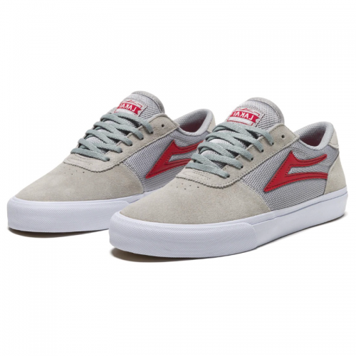 Lakai Manchester Shoes grey red suede