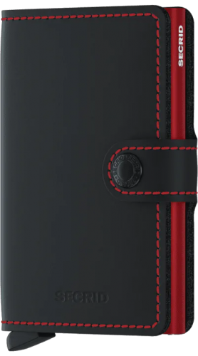 Secrid Mini Wallet matte black red