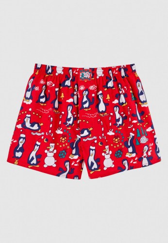 Lousy Livin Pinguins Boxer red