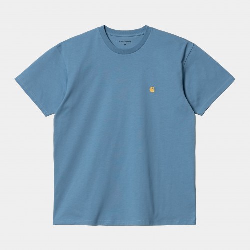 Carhartt WIP Chase T-Shirt icy water gold