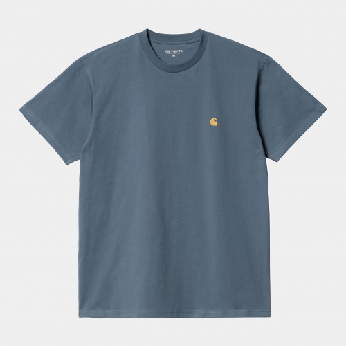 Carhartt WIP Chase T-Shirt storm blue gold