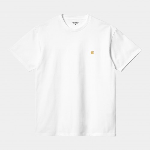 Carhartt WIP Chase T-Shirt white gold