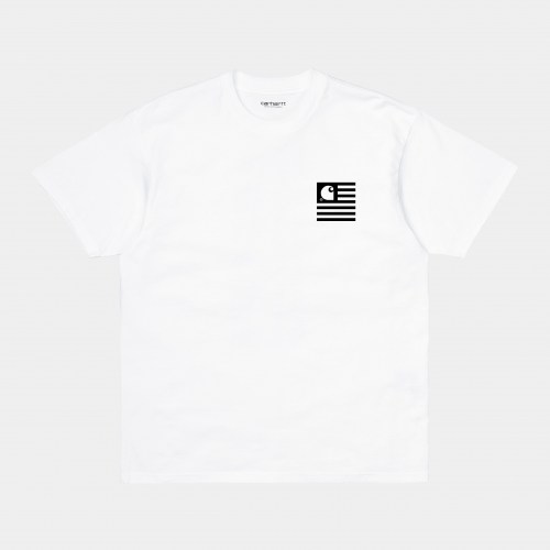 Carhartt Wavy State Tee white black